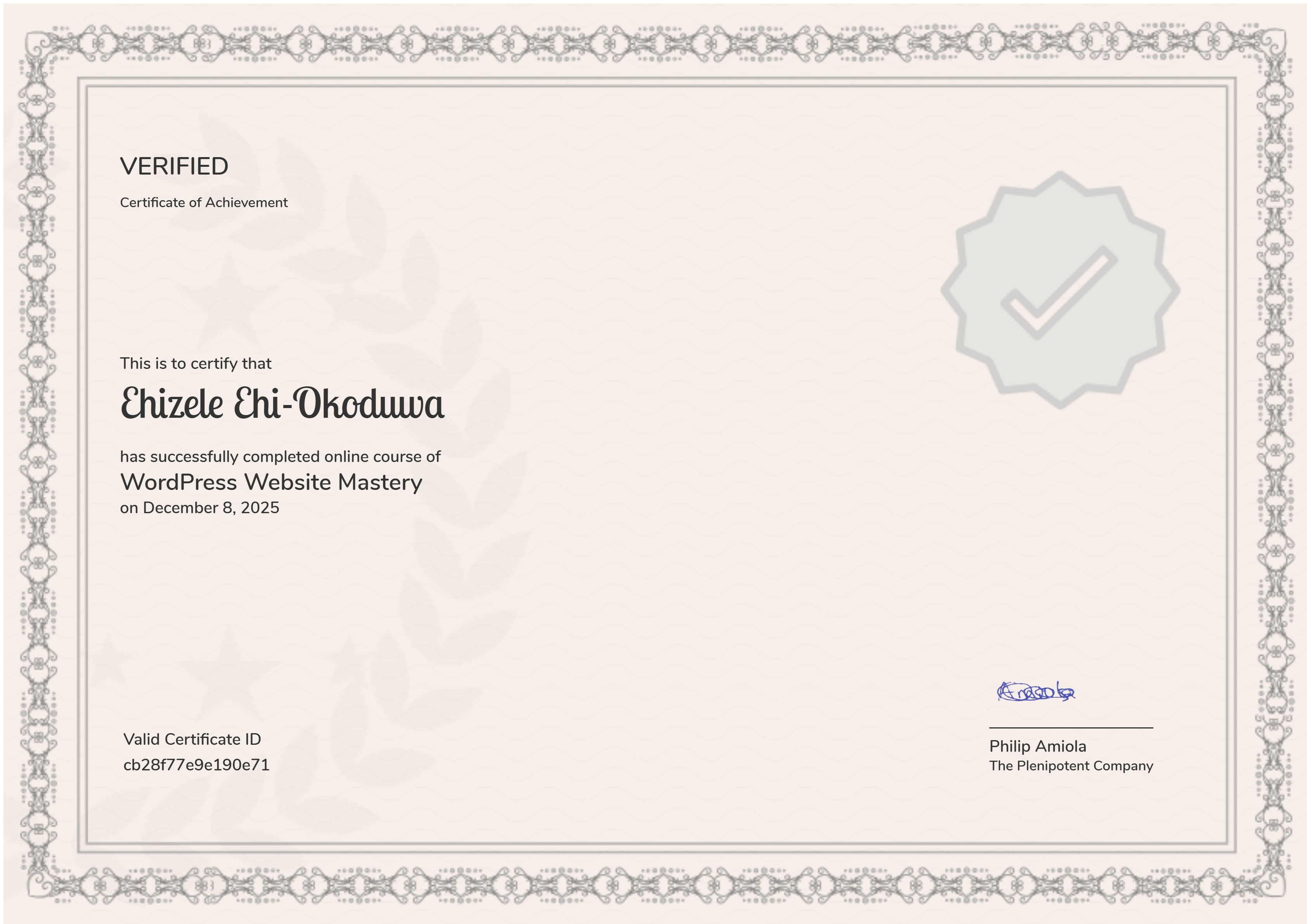 WordPress Website Mastery